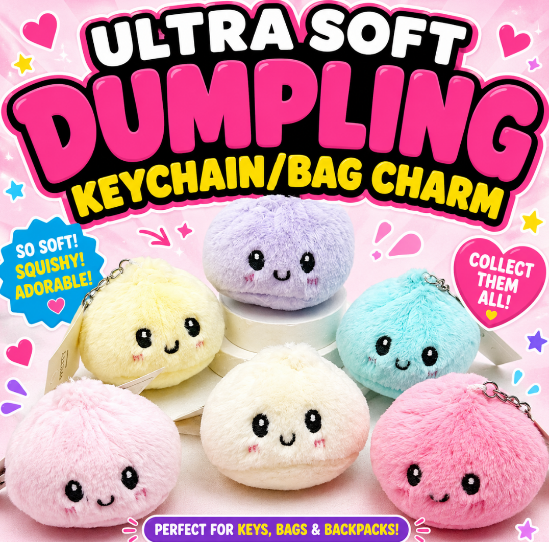 ULTRA SOFT DUMPLING KEYCHAIN/BAG CHARM