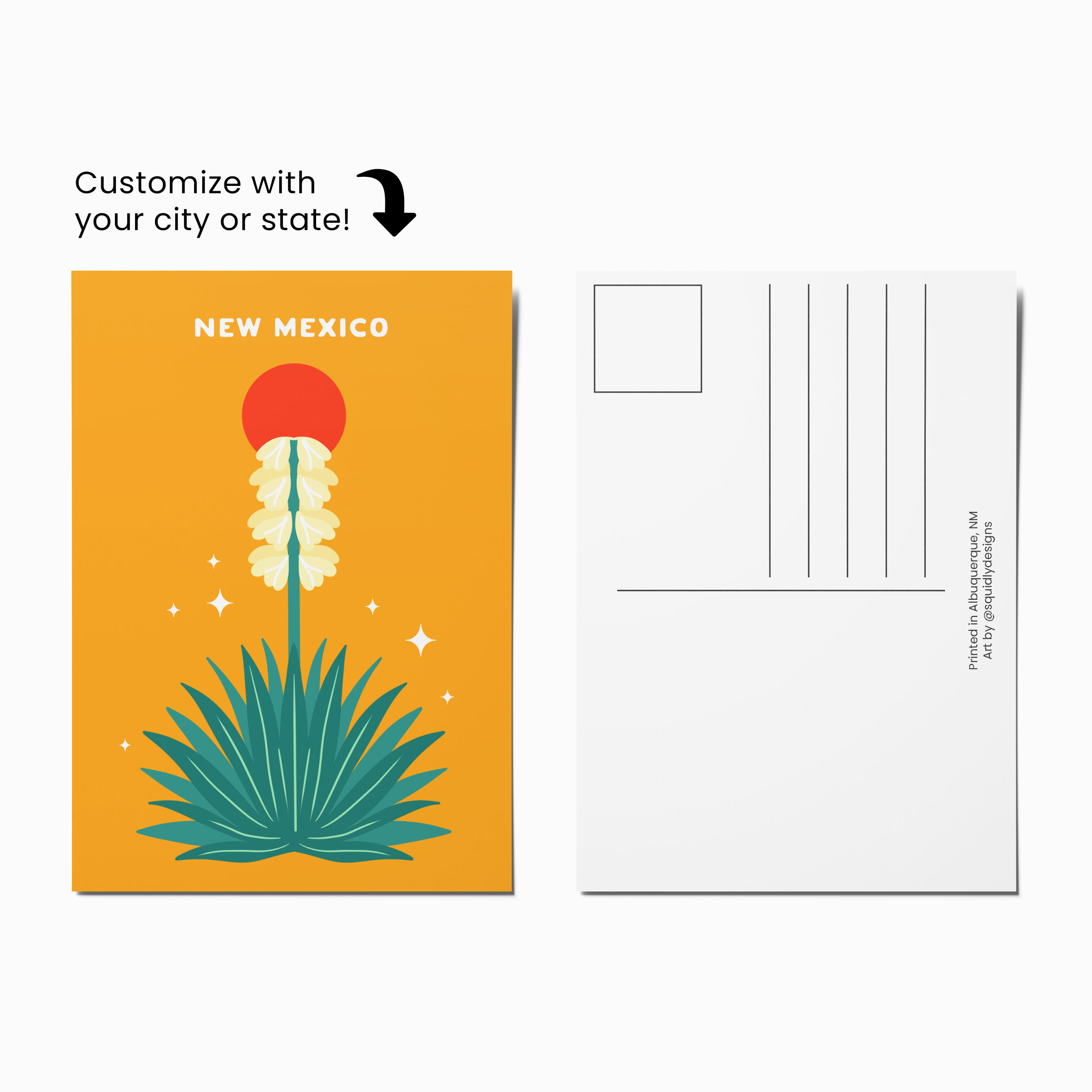 Postcard - Yucca Plant - CUSTOMIZABLE!