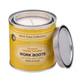 New Leather Work Boots Scented Candle