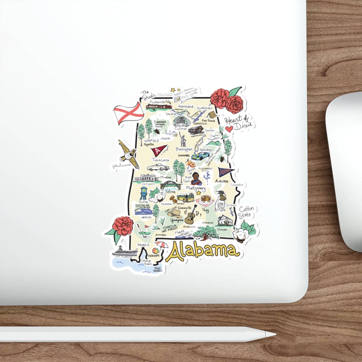 New Mexico State Map Sticker