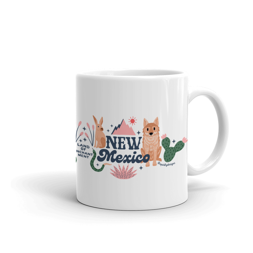Ceramic Mug - New Mexico - Coyote - Desert - 11 oz