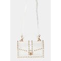 Rhinestone Studded Clear Clutch Bag