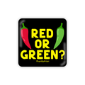 Metal Magnet - Red or Green