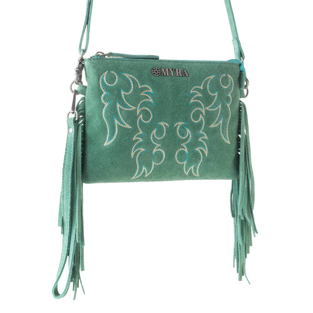Boot Stitch Suede Bag