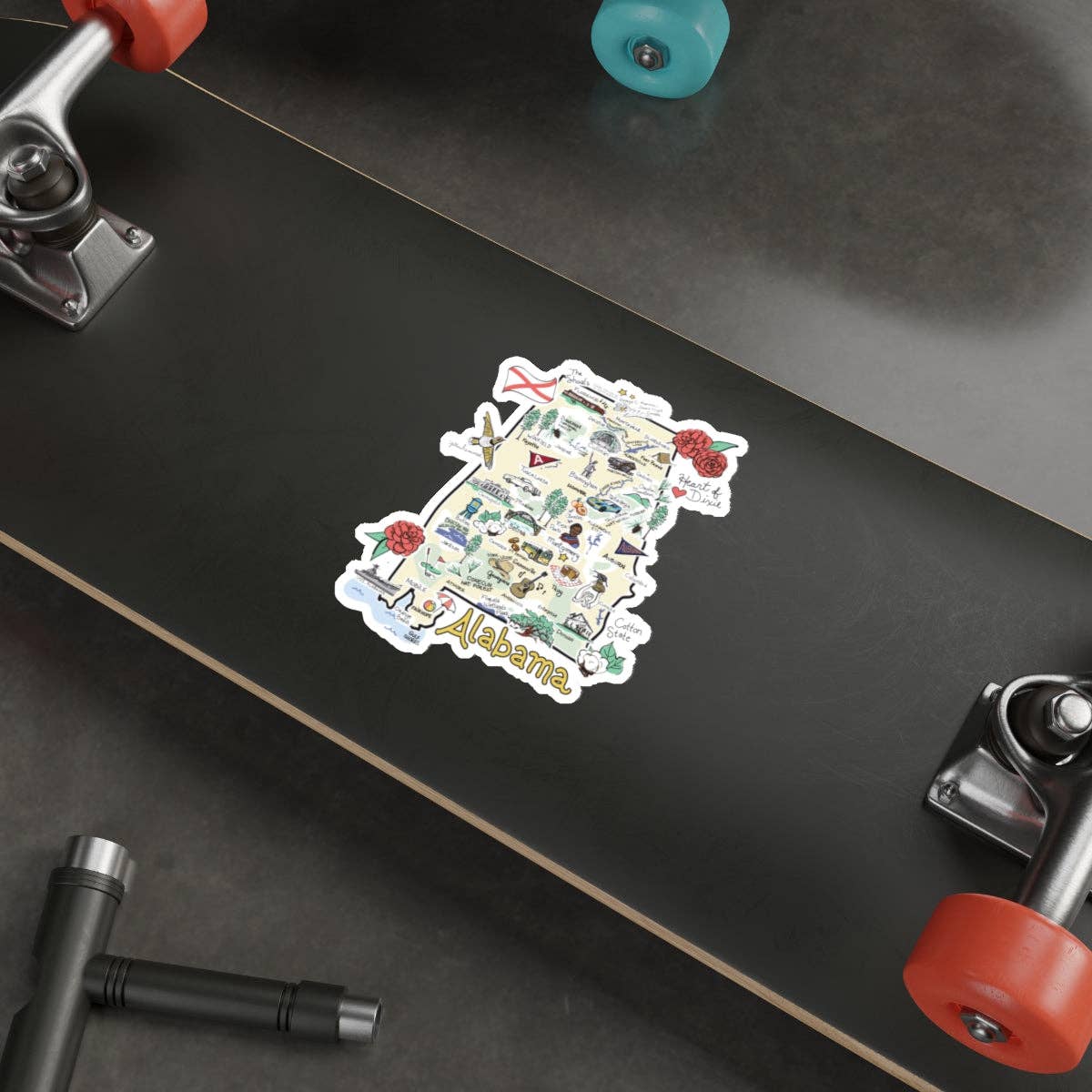 New Mexico State Map Sticker