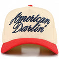 C.C AMERICAN DARLIN' Letter on Two Tone Trucker Hat