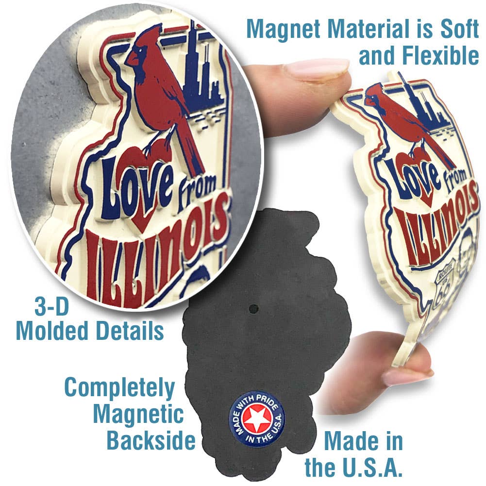 "Love from New Mexico" Vintage State Magnet Made USA