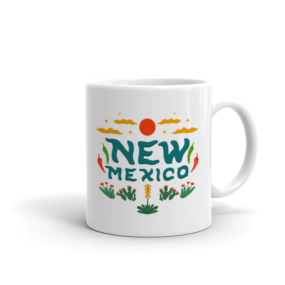 Ceramic Mug - New Mexico (No 2) - 11 oz (Double Sided)