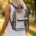 Clear Transparent Zip Backpack