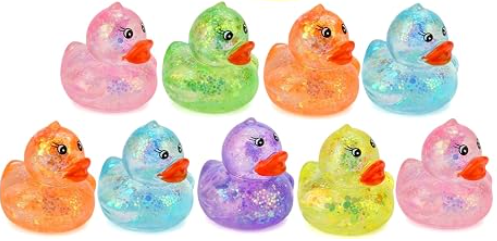 SMALL GLITTER DUCK SQUISHY