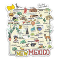 New Mexico State Map Sticker