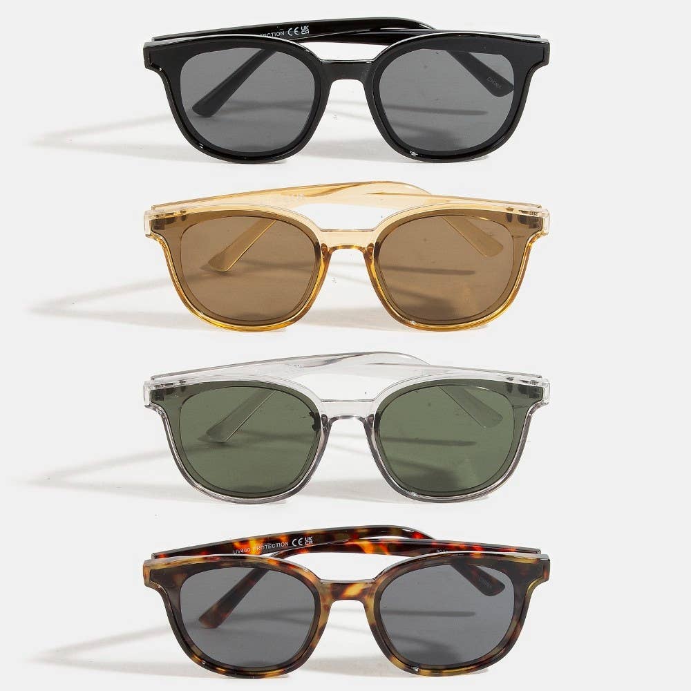 Tortoise Frame Sunglasses Set