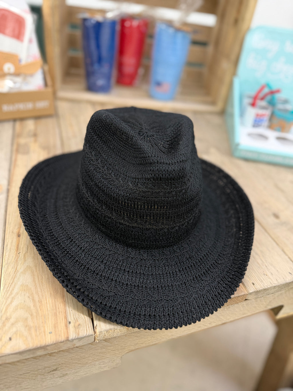 Black Straw Hat