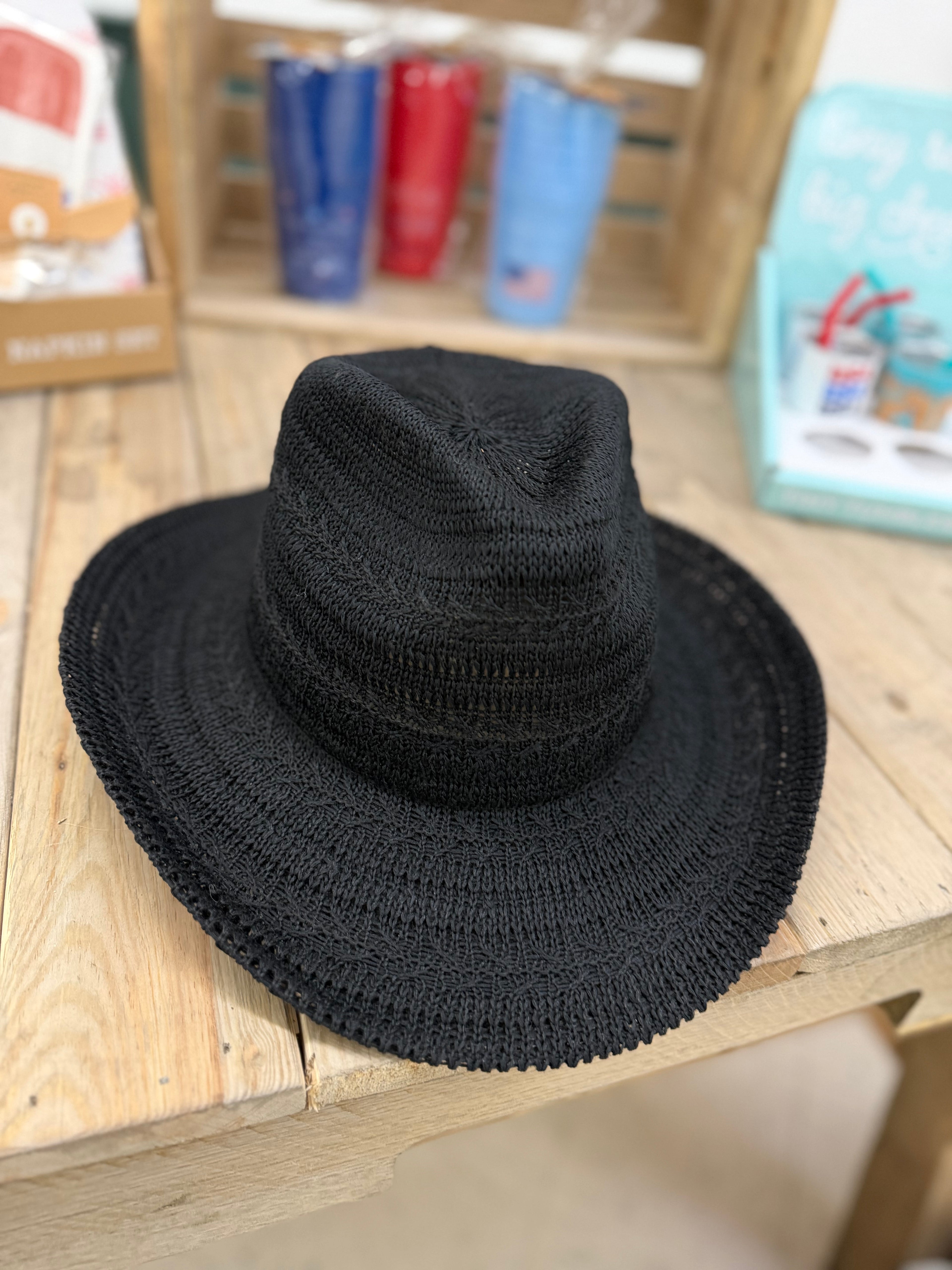 Black Straw Hat