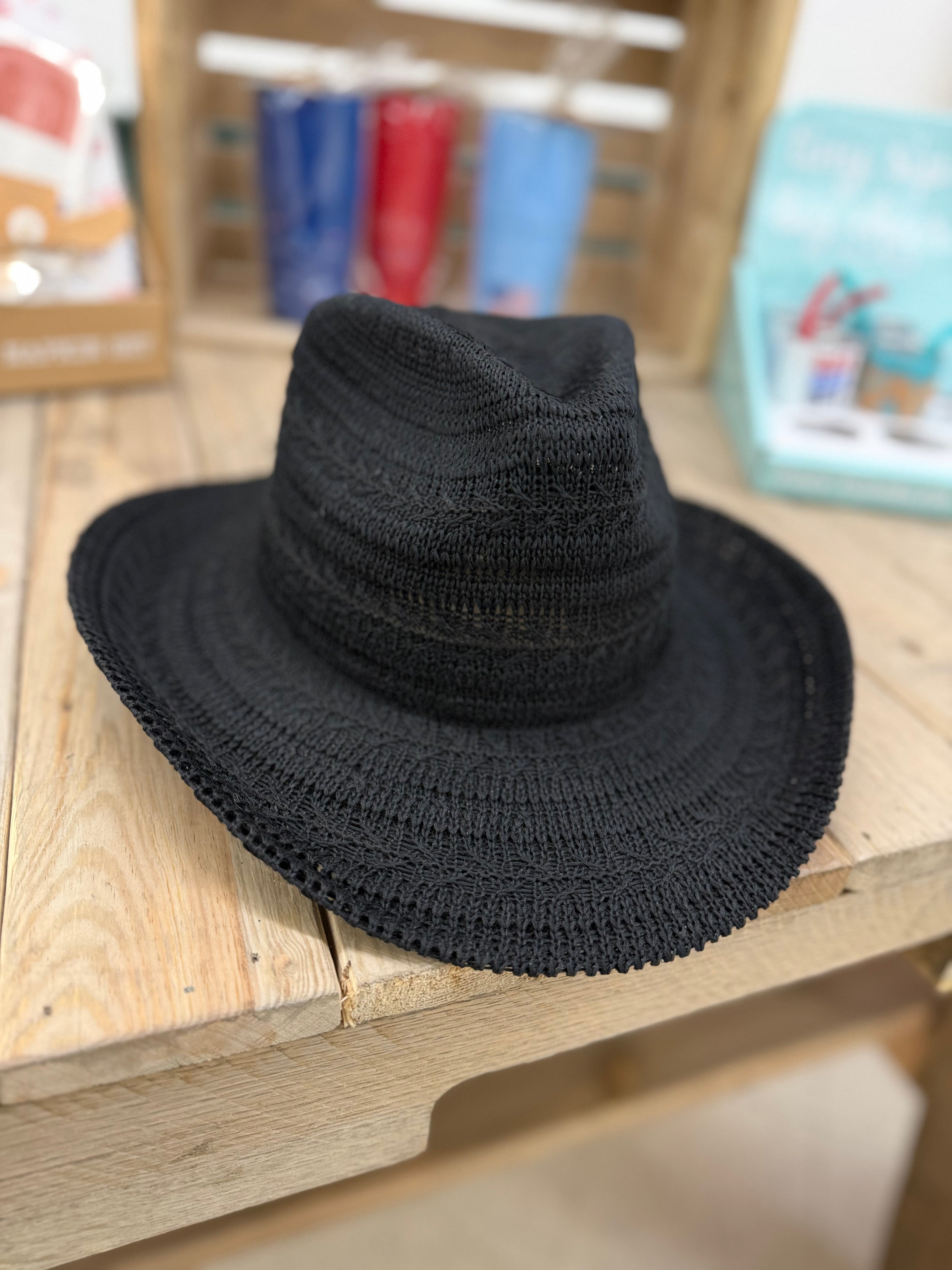 Black Straw Hat