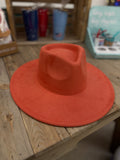 Suede Rancher Hat - Coral