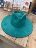 Suede Rancher Hat - Teal