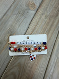 America Charm Bracelet Set