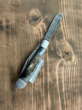 Circle SH Knife 4" 2 Blade Folder Ram Horn Handle