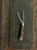 Circle SH Knife Trapper Branded Wood Handle
