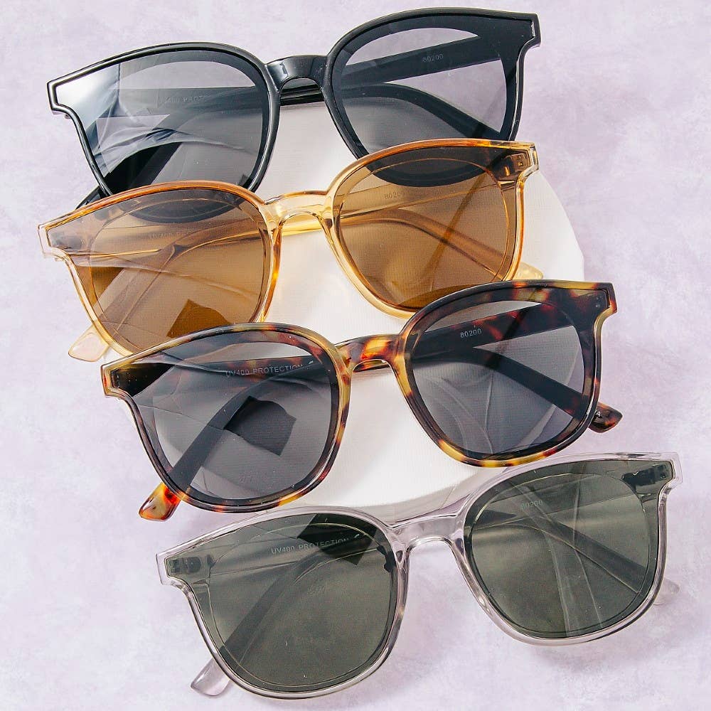 Tortoise Frame Sunglasses Set