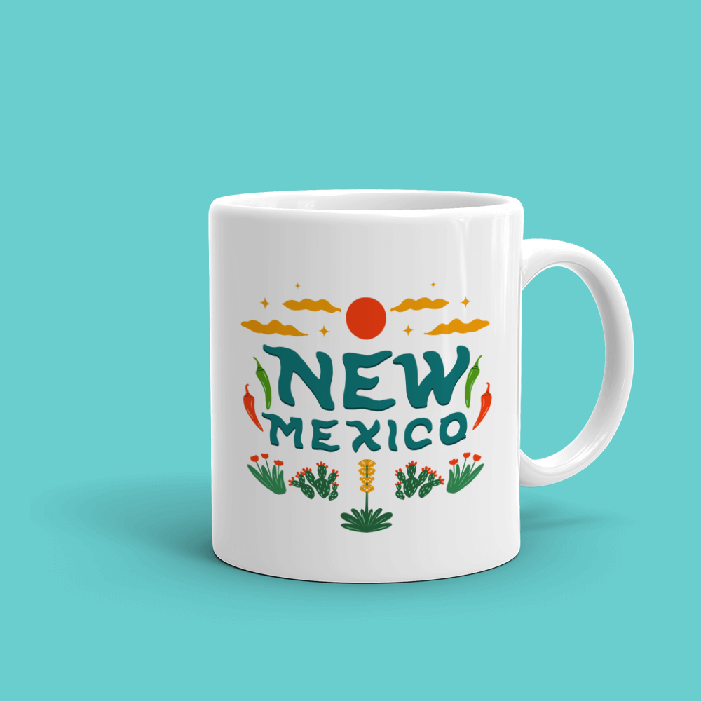 Ceramic Mug - New Mexico (No 2) - 11 oz (Double Sided)