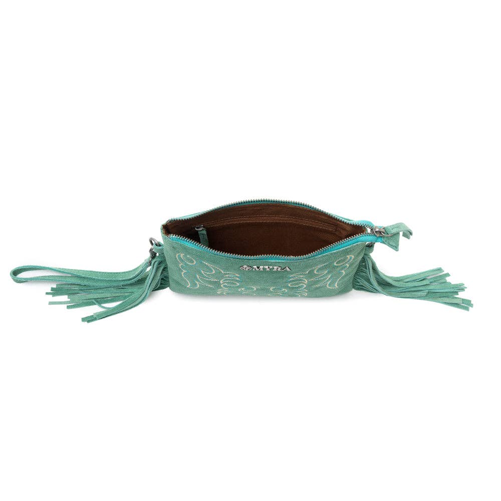 Boot Stitch Suede Bag