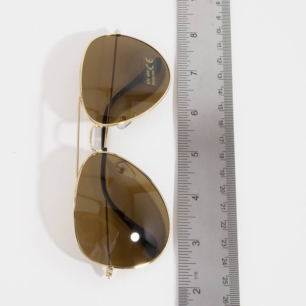 Classic Aviator Metal Frame Sunglasses Assorted