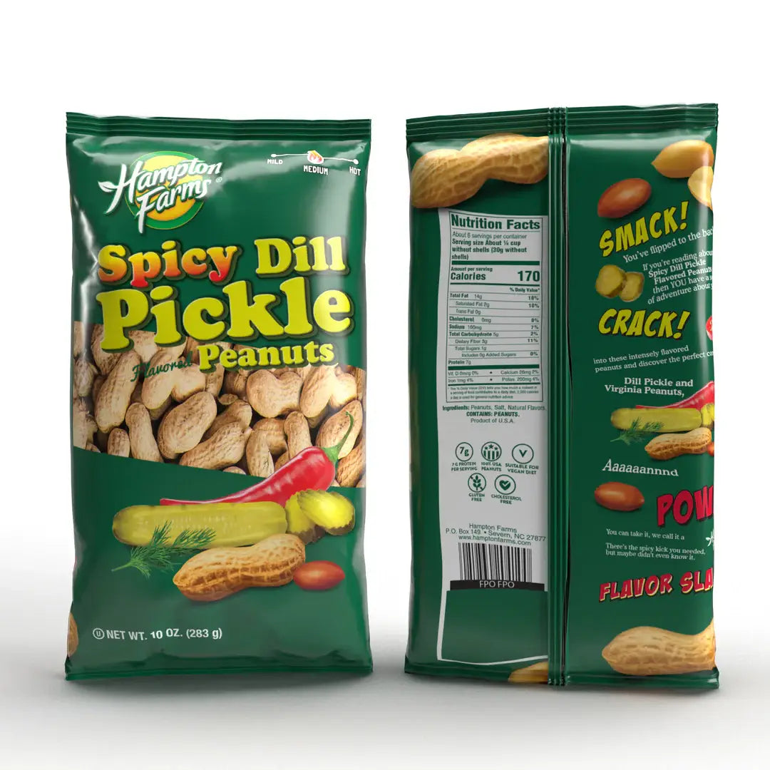 Spicy Dill Pickle Inshell Peanuts - 10oz.